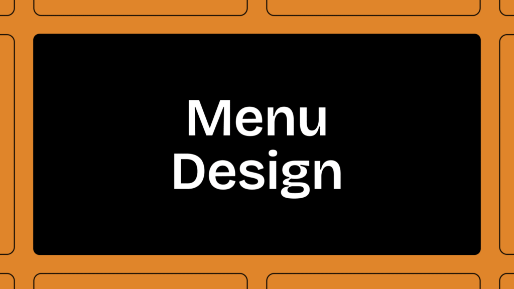 Menu Design
